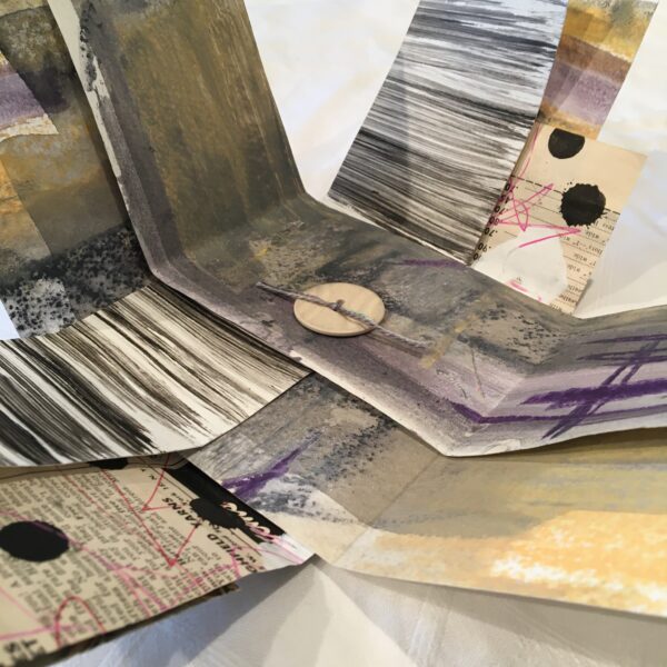 paper and fabric book, artist book